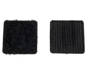 Velcro Nalepovací příchytky suchý zip černé / Příchytky se suchým zipem / 25 mm / 24 ks