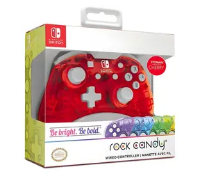 PDP Rock Candy Mini Stormin Cherry / Herní ovladač / drátový / USB / 2,4 m / Nintendo Switch