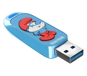 SanDisk Smurfs Brainy Smurf Edition 64GB / Flash disk / USB 3.2 Gen 1