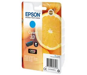 Epson 33 Claria Premium azurová / Originální cartridge / XP-530, XP-630, XP-635, XP-830 / 4,5 ml