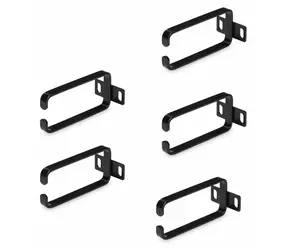 StarTech Vertikální organizér kabelů / Panel pro správu kabelů / 1U / 5x D-Ring háček / pro 19" rack