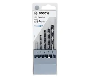 BOSCH Sada vrtáků do kovu HSS PointTeQ / Sada vrtáků / O 2, 3, 4, 5, 6 mm / 5 ks