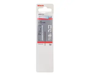 Bosch Vrták do kovu HSS-Co / Průměr 1 mm / Délka 34 mm / Válcová stopka