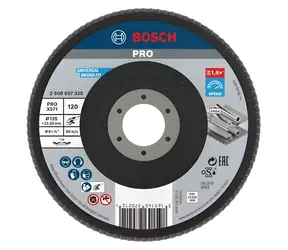 BOSCH X571 / Lamelový brusný kotouč P120 / 125x22.23 mm