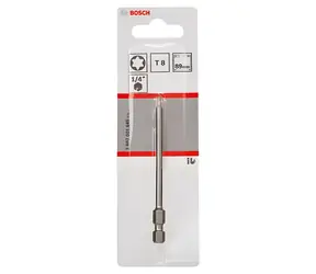 BOSCH Bit Extra Hard T8 / Bit / Délka 89 mm