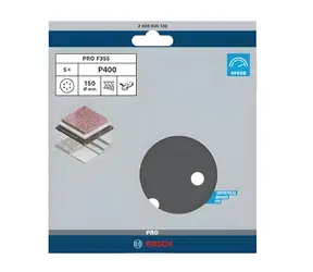 BOSCH PRO F355 / Brusný papír P400 / průměr 150 mm / 5 ks