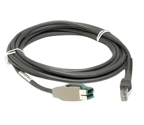 ZEBRA stíněný napájecí USB kabel 4,6 m / Kabel / 12V / rovný konektor