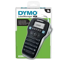 Dymo LabelManager 160 / Tiskárna samolepicích štítků / LCD displej / D1 páska 6-9-12 mm / 6x AAA