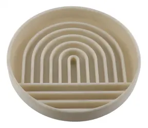 Huhubamboo Miska proti hltání béžová / Miska pro psy / O 19,8 cm