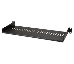 StarTech Ventilovaná rack police 1U černá / Police / 19" / nosnost 20 kg / ocel