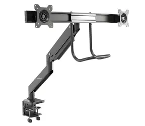 StarTech Heavy-Duty černá / Držák pro dva monitory / 17-32" / Synchronizovaná výška / Nosnost 16 kg / Ocel