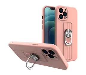 Hurtel Kryt s prstýnkem a stojánkem růžová / Kryt pro Xiaomi Poco M4 Pro 5G / Silikon