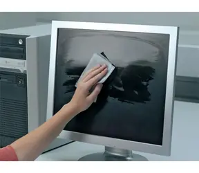 Durable SCREENCLEAN / Čisticí ubrousky na obrazovky / 100 ks / bez alkoholu / antistatické / v dóze