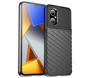 Hurtel Thunder Case Poco M4 5G černá / Kryt na telefon / Odolný silikon
