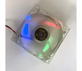 Ventilátor 80 mm RGB / Ventilátor / Molex / 12V / 0,14A / prosvětlený