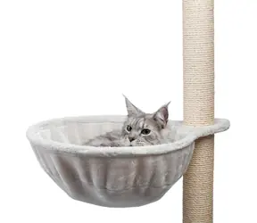 TRIXIE Odpočívadlo ke škrabadlu XL šedé / Kov, plyš / O 45 cm / nosnost do 9 kg