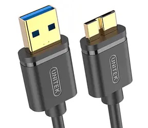 Unitek Y-C461GBK černá / Kabel USB / USB 2.0 / USB-A (M) - Micro-USB B (M) / 1 m