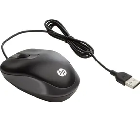 HP USB Travel Mouse černá / Drátová myš / USB / 2 tlačítka