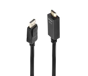 Lindy DisplayPort-HDMI kabel pasivní černá / Kabel / 4K 30Hz / 1 m