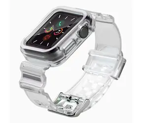 Hurtel Silicone Strap Set pro Apple Watch 38 mm černá / Řemínek