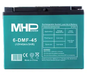 Carspa MHPower 6-DMF-45 / Gelový akumulátor / VRLA GEL / 12V/45Ah / Deep Cycle / Terminál D3-M6
