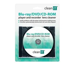 Clean IT čisticí CD pro optické mechaniky / Čisticí CD / Blu-ray, DVD, CD-ROM / 6 čisticích kartáčků