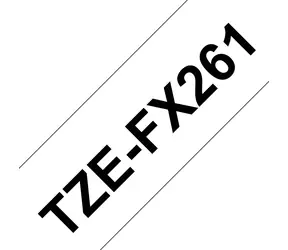 Brother TZe-FX261 bílá/černá / Flexibilní páska do štítkovače / Laminovaná / 36 mm / 8 m