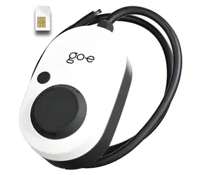go-e Charger Gemini 2.0 bílá/černá / Nabíječka elektrického automobilu / 22 kW / Type 2 zásuvka / 4G/LTE / bez kabelu