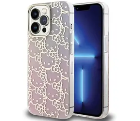 Hello Kitty IML Gradient Electrop Crowded Kitty Head růžová / Pouzdro / pro Apple iPhone 14 Pro Max
