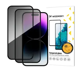 Wozinsky Privacy Glass / Privátní tvrzené sklo / Apple iPhone 17/16 Pro / 2 ks
