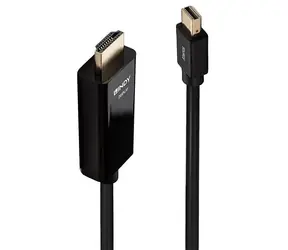 Lindy Mini DisplayPort - HDMI černá / Kabel / 4K 30Hz / 1 m / pasivní DP