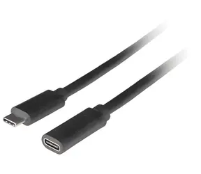Lanberg CA-USBE-20CC-0005-BK černá / Kabel USB-C / USB-C (M) - USB-C (M) / 0,5 m