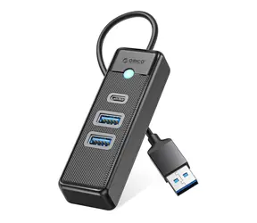 Orico PWC2U-U3 černá / USB hub / 2x USB-A 3.0 / 1x USB-C 3.0 / kabel 1,8 m