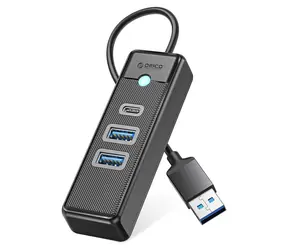 Orico PWC2U-U3 černá / USB hub / 2x USB-A 3.0 / 1x USB-C 3.0 / kabel 0,15 m