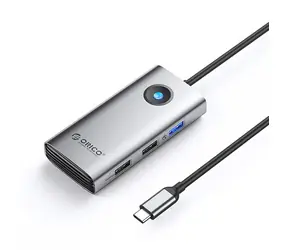 Orico PW11-5P šedá / USB hub / 1x USB-A 3.0 / 2x USB-A 2.0 / 1x USB-C PD / 1x HDMI