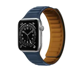 Hurtel Magnetic Strap modrá / Řemínek / Pro Apple Watch 38/40 mm / Magnetické zapínání
