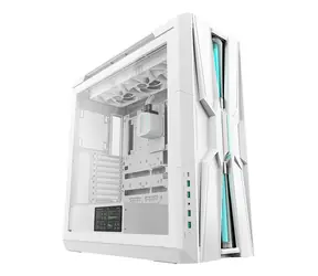 Deepcool GENOME III bílá / PC skříň / Integrované vodní chlazení / Temperované sklo / LCD 5,5"