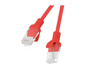 Lanberg CAT5e červená / Patch kabel / UTP / 2 m / Fluke Passed