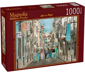 MAGNOLIA Puzzle Procházka Lisabonem / 1000 dílků / 68 x 48 cm