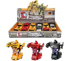 TEDDIES Transformer auto-robot / Hračka / 13 x 6 x 4 cm / mix barev