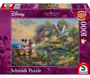 SCHMIDT Puzzle Miláčci Mickey a Minnie / 1000 dílků / od 12 let / 69,3 × 49,3 cm