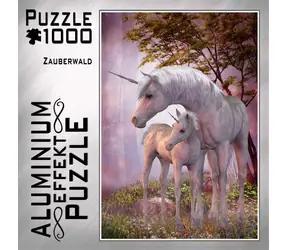 M.I.C. Metalické puzzle Kouzelný les / 1000 dílků / 69 × 51 cm
