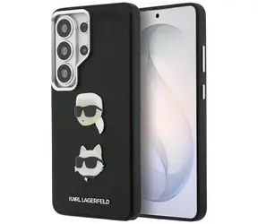 Karl Lagerfeld Saffiano Double Heads Metal černá / Kryt / Samsung Galaxy S26 Ultra