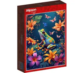 ALIPSON Puzzle Žabka a motýlci / 1000 dílků / 47,8 x 68 cm