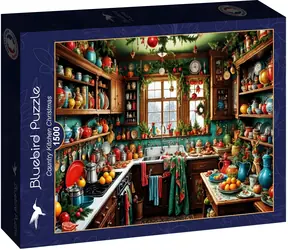 BLUEBIRD Puzzle Nostalgie vánoční kuchyně / 1500 dílků / 85 × 61 cm