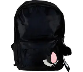 KIK Batoh jednokomorový černá / Školní batoh / objem 9 l / Oxford 600D