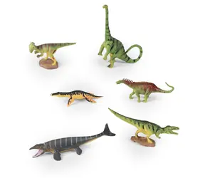 RAPPA Sada dinosaurů v krabičce / Figurky / 6 ks / tvrdá guma / cca 6-10 cm