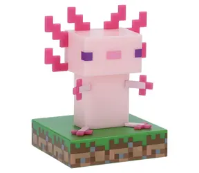 Paladone Axolotl Icon Light Minecraft / Stolní lampa / 10 cm / 2x AA baterie