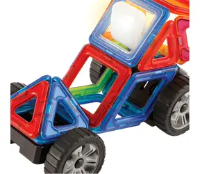 MAGFORMERS LED Lucerna otočná / Doplněk stavebnice / 360° otočení / LED efekty / 1 ks