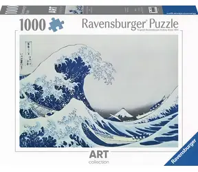 RAVENSBURGER Puzzle Art Collection: Velká vlna u pobřeží Kanagawy / 1000 dílků